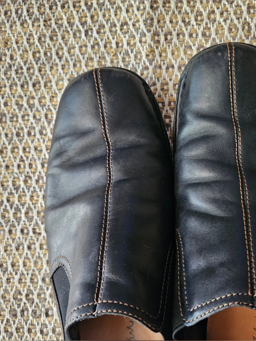 Cole Haan Men's Black Slip On Leather Shoes Size 10 M